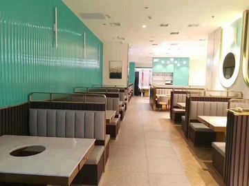 Kommerzieller lederner Restaurant-Stand und Tabelle stellten/Schnellrestaurant-Sitzplätze ein