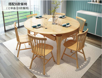 Hauptmöbel-festes Holz-Tabelle/dehnbare runde Speisetisch-moderne Art
