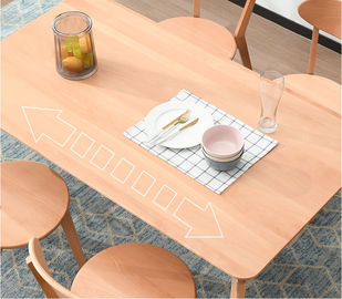 Modernes Esszimmer-festes Holz-Tabellen-Rechteck-geformtes übersichtliches Design