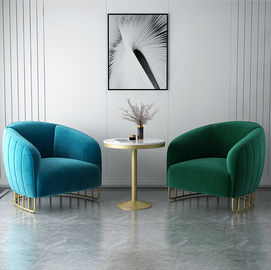 Modernes nordisches Handelssitzungs-Lehnsessel-Sofa mit Metallrahmen