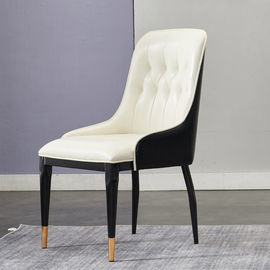 Das bequeme Leder, das Stühle mit den Metallbeinen speist, fertigte Größe/Farbe besonders an
