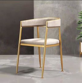 Metallrahmen-moderne Esszimmer-Stühle mit bequemer Antigleiter-Auflage Seat
