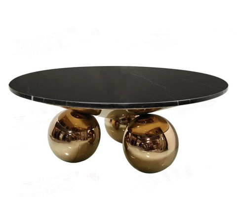 Moderne Esszimmertisch-Marmorplatte-Runde mit niedrigem Preis Ballbein Chinas
