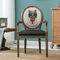 Europäische Art-festes Holz-Stühle, Ledersitz-Wohnzimmer-Sessel