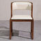 Multi Zweck-Gebrauchs-modernes Holz, das Stühle mit Ledersitzen und Rückseite speist