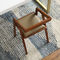 Holz-und Leder-moderne Esszimmer-Stuhl-bequeme natürliche Farbe
