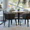 Modernes Commerical-Holz, das Stühle mit Ledersitz-Mode-eleganter Art speist