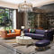 Multi farbiges Hotel-Schlafzimmer-Möbel-Leder-Sofa stellte mit Metallfeld ein