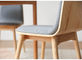 Kundengebundenes der Designermöbel des festen Holzes Esszimmer des einfachen Hotels verformte das Speisen des Stuhls