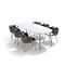 Nordisches Tabellen-Stuhl-Kombinations-Garten-Rattan-im Freien einfache Band-Stuhl-Möbel