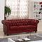 Hotel-Schlafzimmer-Möbel-Leder-Sofa der hohen Qualität für Aufnahme kundengebundene Farbe